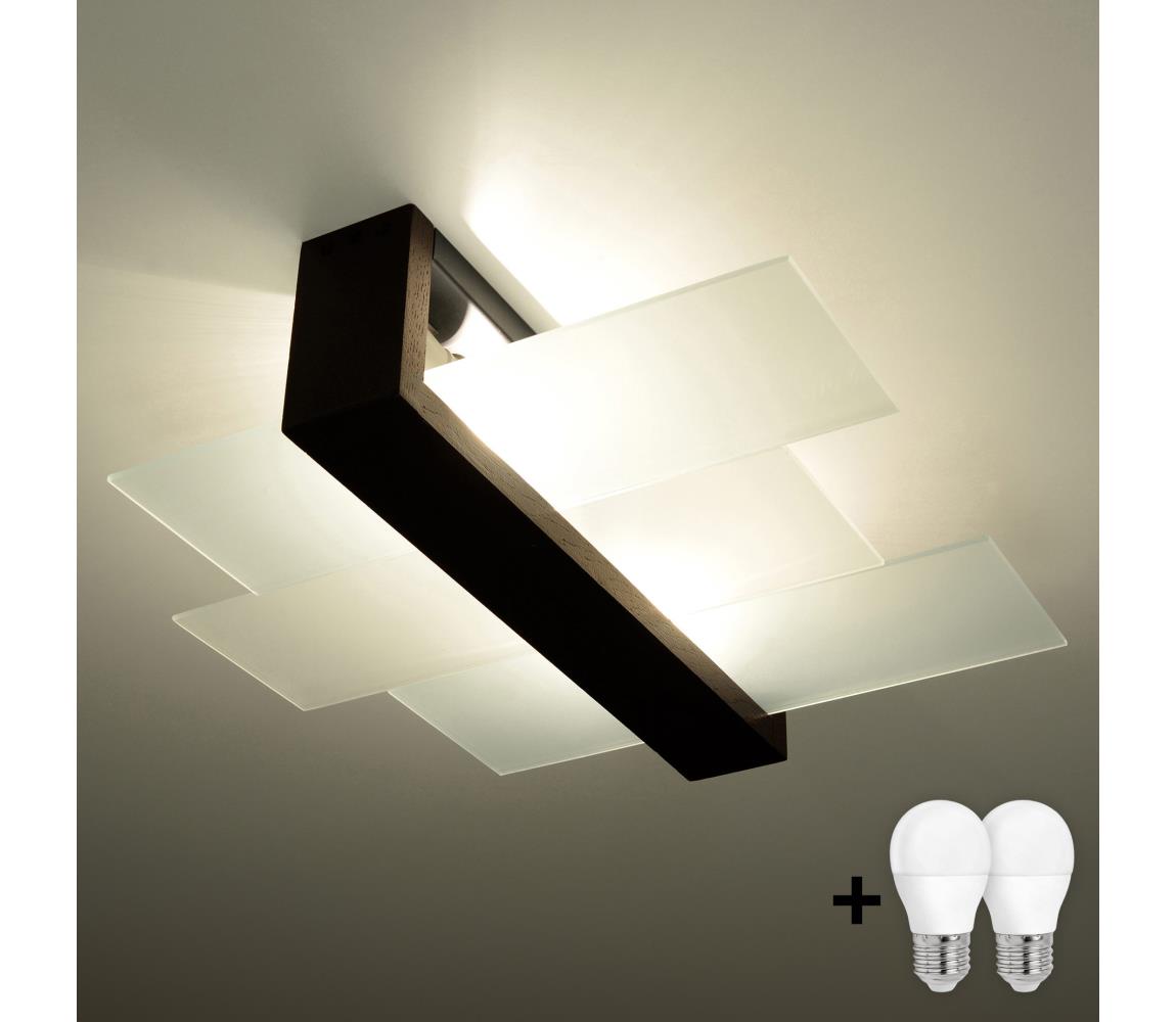 Brilagi - LED Plafon HERA 2xE27/7,5W/230V wenge