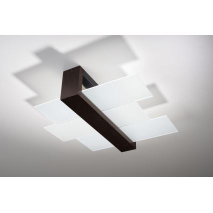 Brilagi -  LED Plafon HERA 2xE27/7,5W/230V wenge