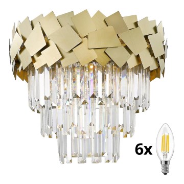 Brilagi - LED Plafon kryształowy MIRAGE 6xE14/40W/230V