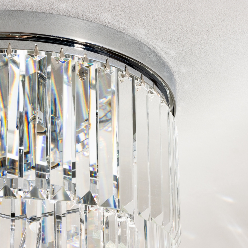 Brilagi - LED Plafon kryształowy MOZART 5xE14/40W/230V chrom błyszczący