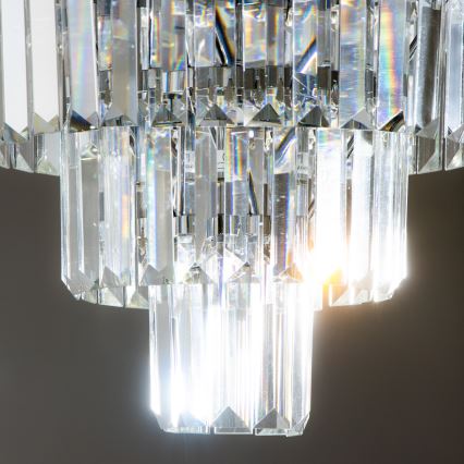Brilagi - LED Plafon kryształowy MOZART 5xE14/40W/230V chrom błyszczący