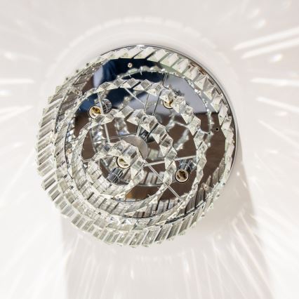Brilagi - LED Plafon kryształowy MOZART 5xE14/40W/230V chrom błyszczący