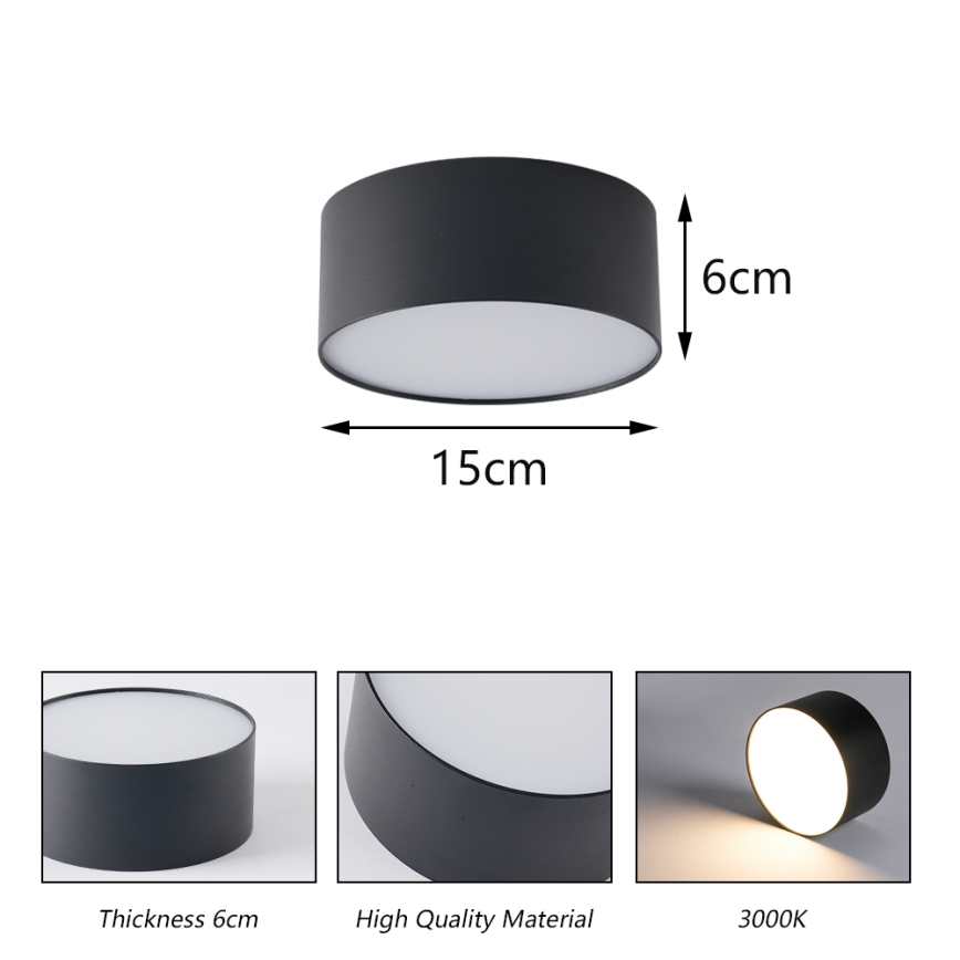 Brilagi - LED plafon łazienkowy FORIS LED/20W/230V śr. 15 cm biały IP44