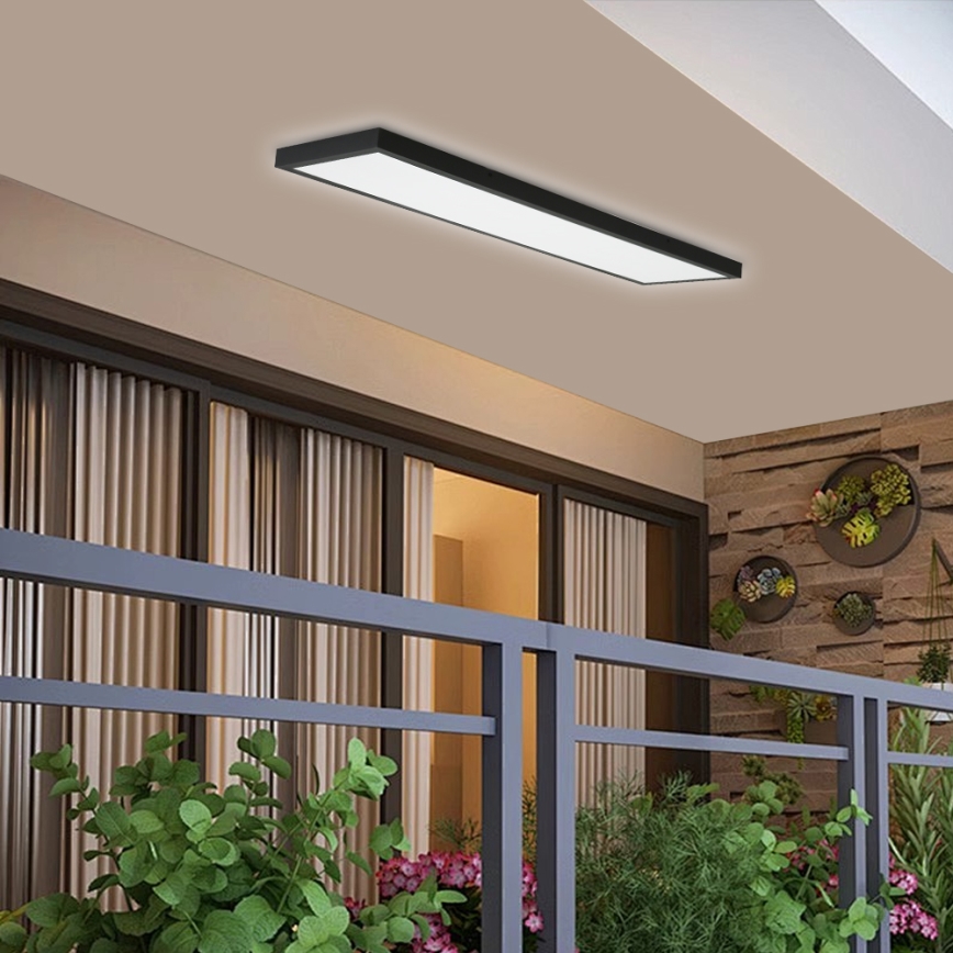Brilagi - LED Plafon łazienkowy FRAME LED/50W/230V 120x30 cm IP44 czarny