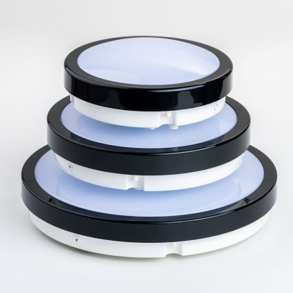 Brilagi - LED Plafon łazienkowy PERA LED/12W/230V śr. 18 cm IP65 czarny