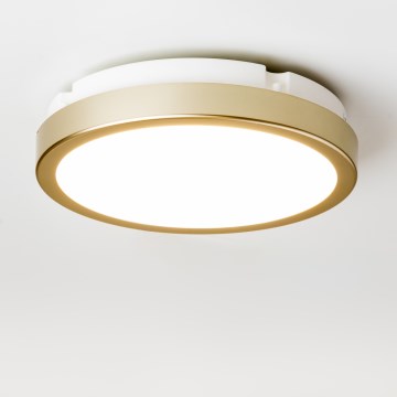 Brilagi - LED Plafon łazienkowy PERA LED/18W/230V śr. 22 cm IP65 złoty