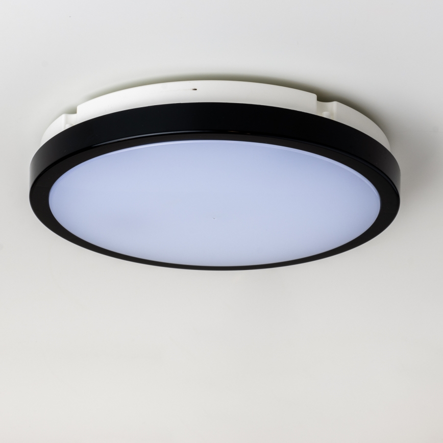 Brilagi - LED Plafon łazienkowy PERA LED/24W/230V śr. 28 cm IP65 czarny