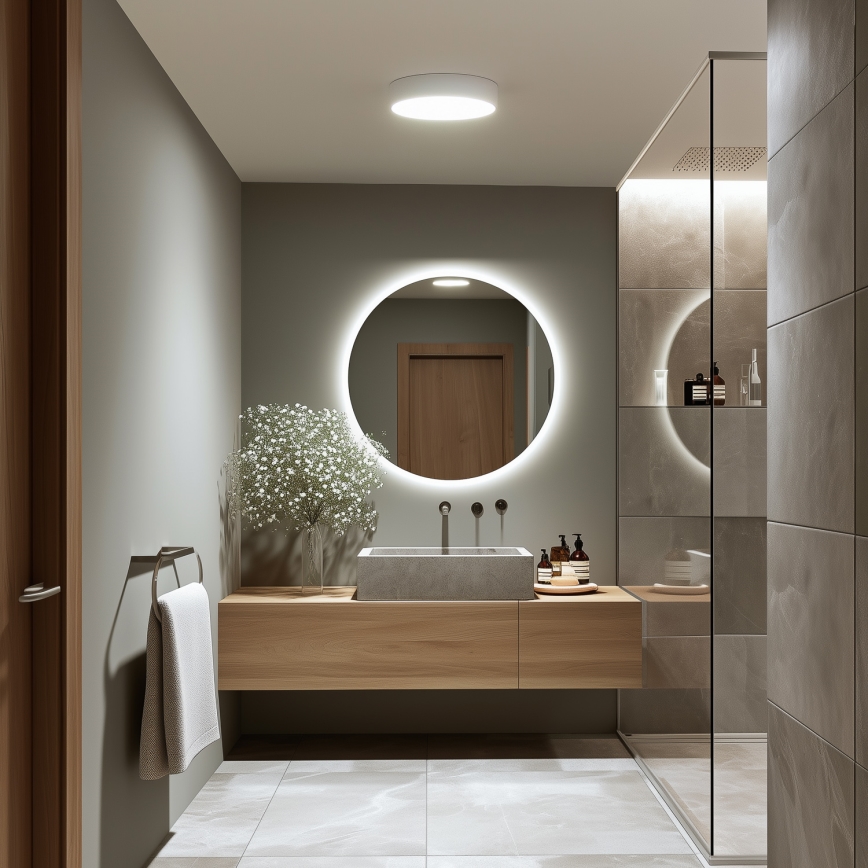 Brilagi - LED plafon łazienkowy POOL LED/24W/230V 3000/4000/5500K Ø 30 cm IP54 biały