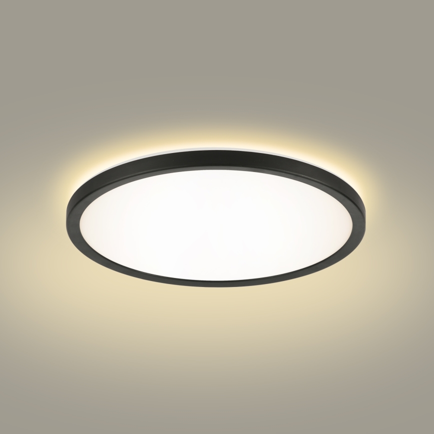 Brilagi - LED Plafon łazienkowy ULTRA SLIM LED/12W/230V śr. 22,5 cm czarny IP54