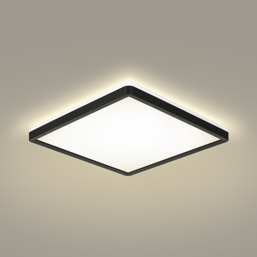Brilagi - LED Plafon łazienkowy ULTRA SLIM LED/18W/230V 30x30 cm czarny IP54