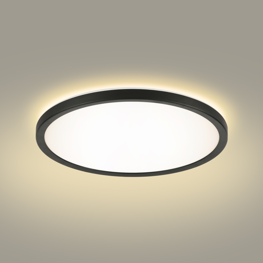 Brilagi - LED Plafon łazienkowy ULTRA SLIM LED/18W/230V śr. 30 cm czarny IP54