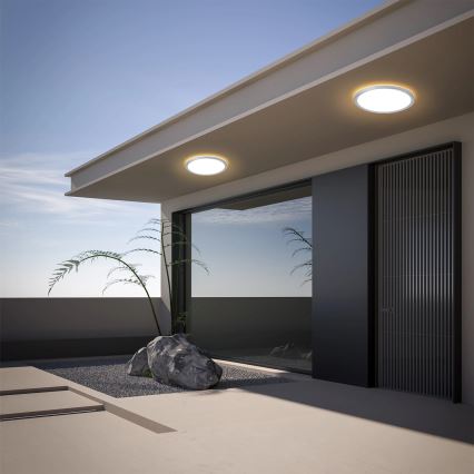 Brilagi - LED łazienkowa lampa sufitowa ULTRA SLIM LED/18W/230V śr. 30 cm srebrna IP54