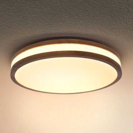 Brilagi - LED Plafon MOLINA LED/24W/230V dąb śr. 29 cm