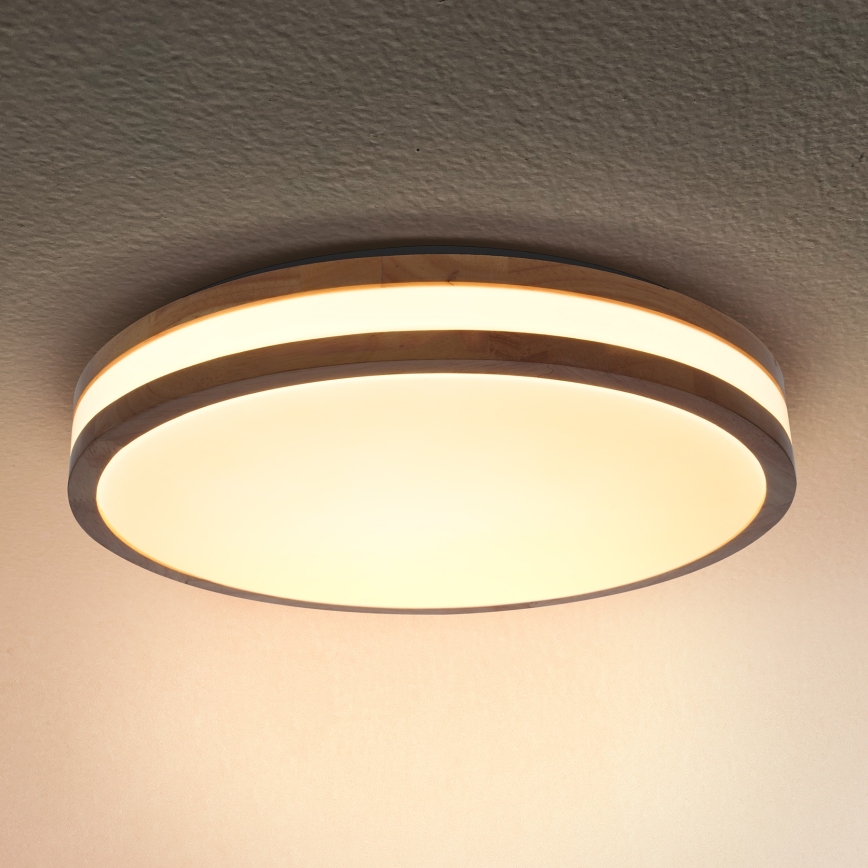 Brilagi - LED Plafon MOLINA LED/24W/230V dąb śr. 29 cm