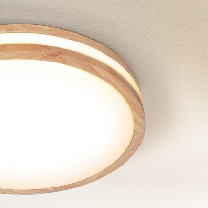 Brilagi - LED Plafon MOLINA LED/24W/230V dąb śr. 29 cm