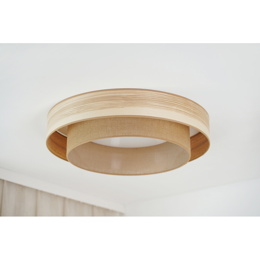 Brilagi - LED Plafon MONTANA BOHO LED/26W/230V śr. 60 cm brązowy
