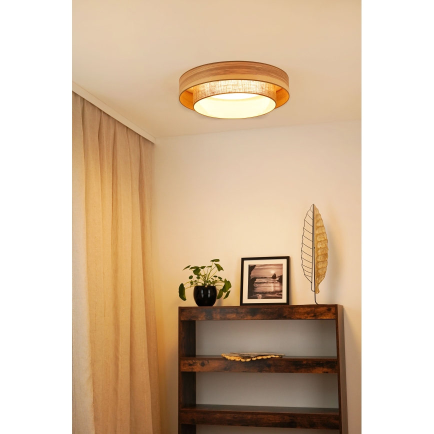 Brilagi - LED Plafon MONTANA BOHO LED/26W/230V śr. 60 cm brązowy
