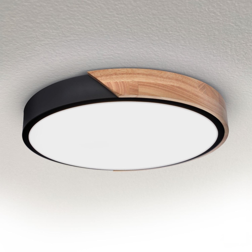 Brilagi - LED Plafon PILANA LED/24W/230V dąb śr. 30 cm