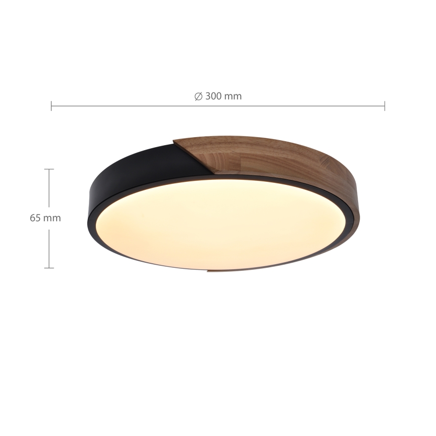 Brilagi - LED Plafon PILANA LED/24W/230V dąb śr. 30 cm