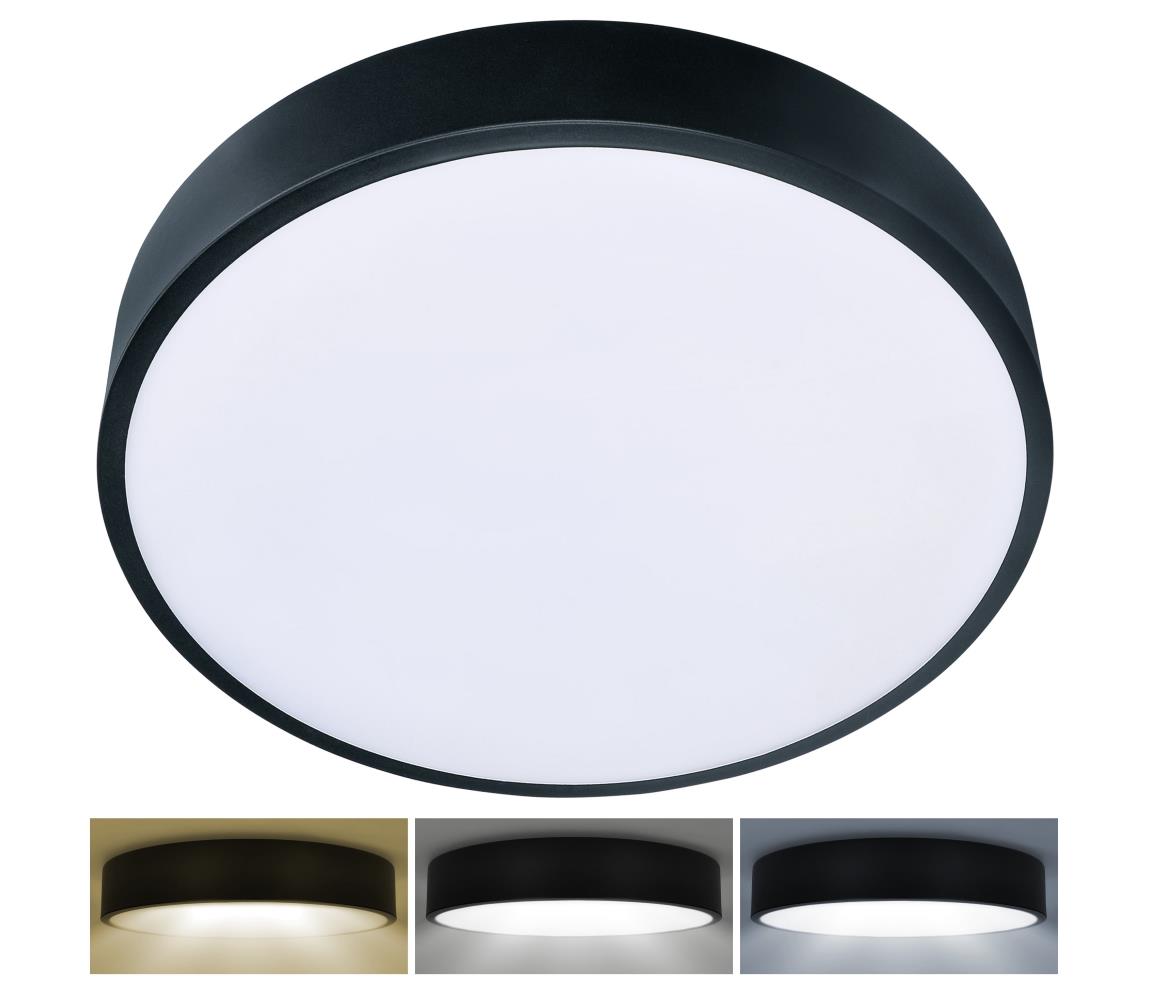 Brilagi - LED Plafon POOL LED/48W/230V 3000/4000/6000K śr. 40 cm czarny