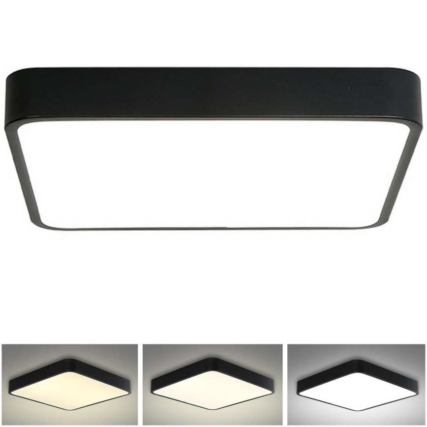 Brilagi - LED Plafon POOL LED/48W/230V 3000/4500/6000K 50x50 cm czarny