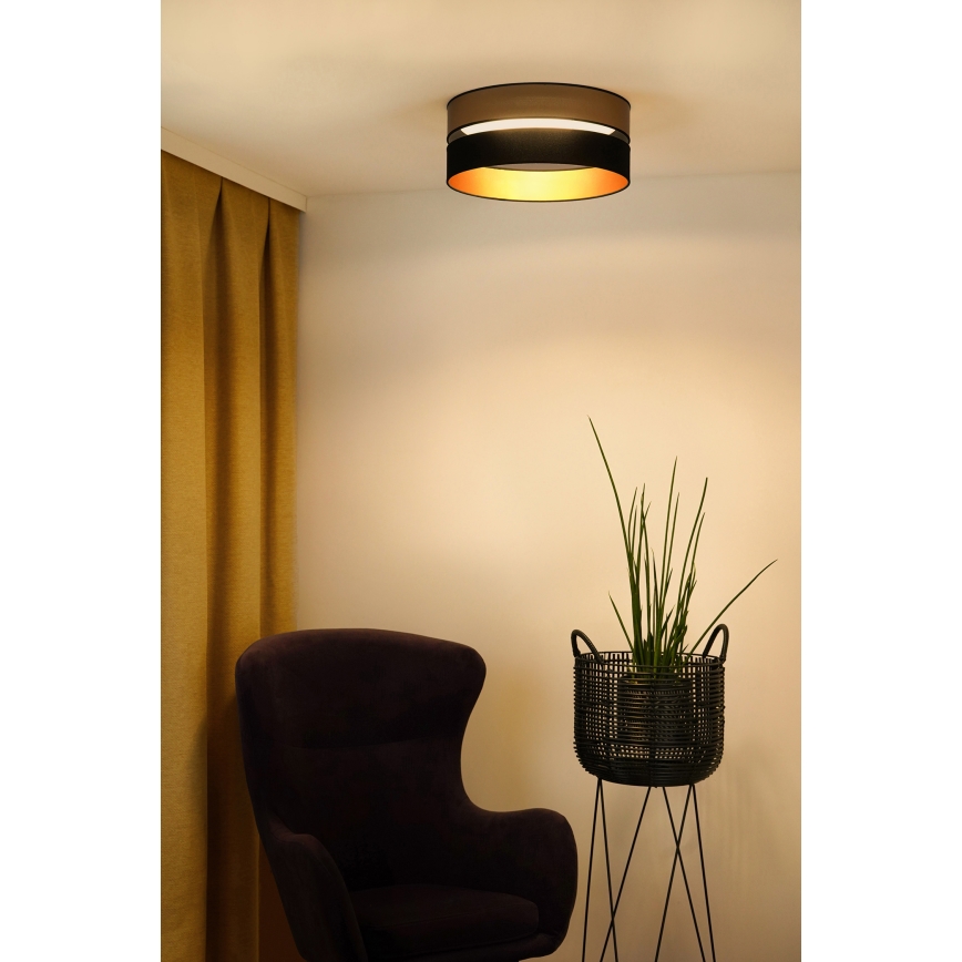Brilagi - LED Plafon ROYAL LED/24W/230V śr. 45 cm czarny/złoty