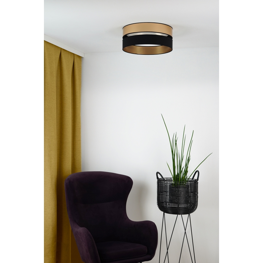 Brilagi - LED Plafon ROYAL LED/24W/230V śr. 45 cm czarny/złoty