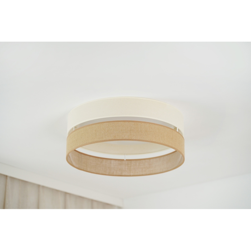 Brilagi - LED Plafon ROYAL YUTE LED/24W/230V śr. 45 cm beżowy/kremowy