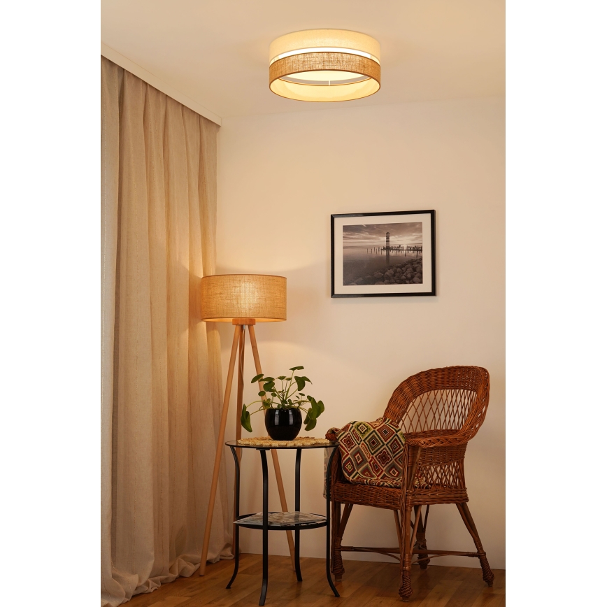 Brilagi - LED Plafon ROYAL YUTE LED/24W/230V śr. 45 cm beżowy/kremowy