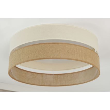 Brilagi - LED Plafon ROYAL YUTE LED/24W/230V śr. 45 cm beżowy/kremowy