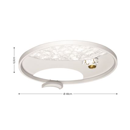 Brilagi - LED Plafon ściemnialny ASTRO LED/20W/230V 3000/4000/6000K + zdalne sterowanie