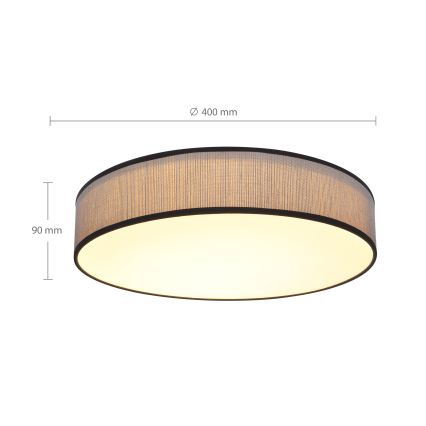 Brilagi - LED Plafon ściemnialny AURORA LED/48W/230V 3000-6500K śr. 40 cm + Pilot zdalnego sterowania