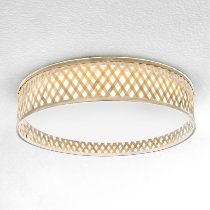 Brilagi - LED Plafon ściemnialny CAMILA LED/48W/230V 3000-6500K bambus śr. 40 cm + pilot zdalnego sterowania
