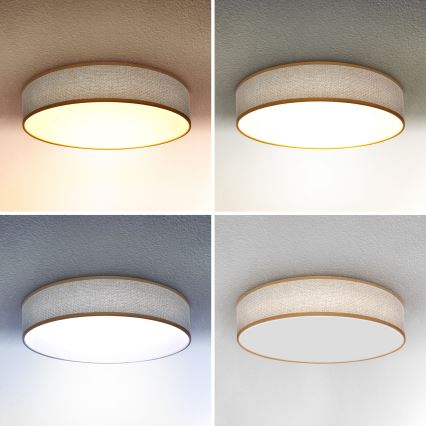 Brilagi - LED Plafon ściemnialny CARMEN LED/48W/230V 3000-6500K śr. 40 cm + pilot zdalnego sterowania