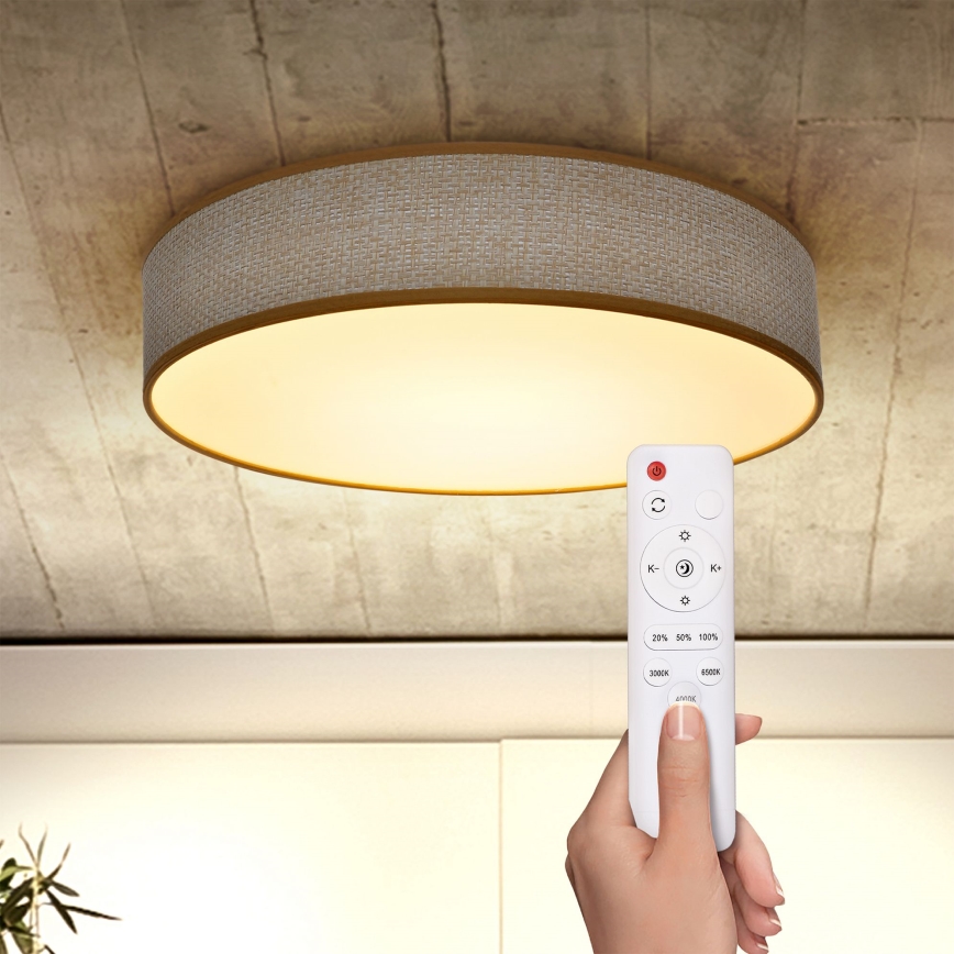 Brilagi - LED Plafon ściemnialny CARMEN LED/48W/230V 3000-6500K śr. 40 cm + pilot zdalnego sterowania