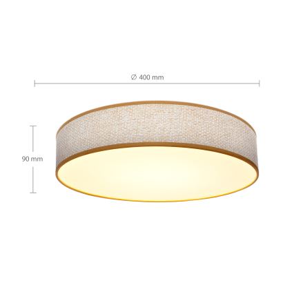 Brilagi - LED Plafon ściemnialny CARMEN LED/48W/230V 3000-6500K śr. 40 cm + pilot zdalnego sterowania