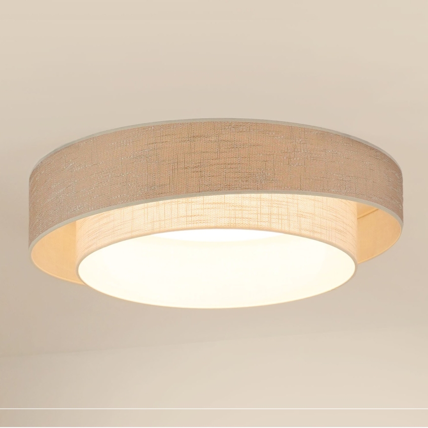 Brilagi - LED Plafon ściemnialny DOVER SHINE LED/24W/230V 3000/4000/6500K szary/kremowy + pilot zdalnego sterowania