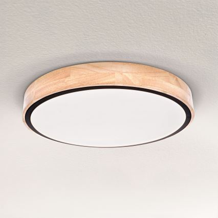 Brilagi - LED Plafon ściemnialny GLORIA LED/48W/230V 3000-6500K dąb śr. 40 cm + pilot zdalnego sterowania
