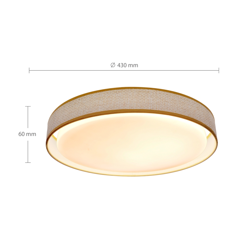 Brilagi - LED Plafon ściemnialny KIANIA LED/48W/230V 3000-6500K śr. 43 cm + pilot zdalnego sterowania