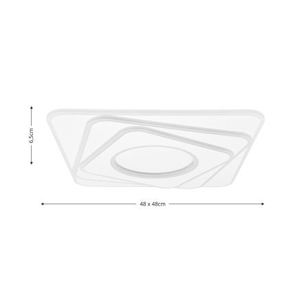 Brilagi - LED Plafon ściemnialny MODERN LED/100W/230V 2700-6500K 48x48 cm + pilot zdalnego sterowania