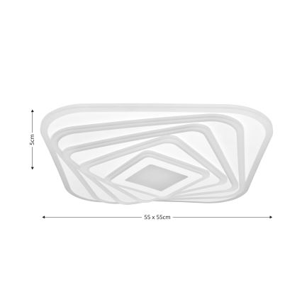 Brilagi - LED Plafon ściemnialny MODERN LED/210W/230V 2700-6500K 55x55 cm + pilot zdalnego sterowania