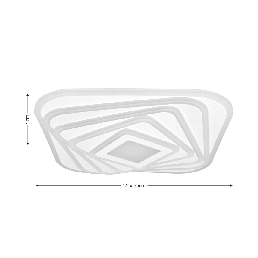 Brilagi - LED Plafon ściemnialny MODERN LED/210W/230V 2700-6500K 55x55 cm + pilot zdalnego sterowania