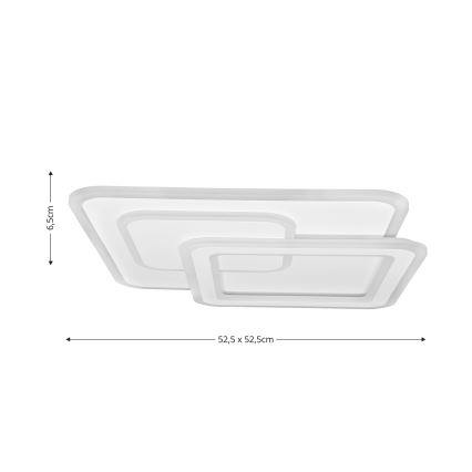 Brilagi - LED Plafon ściemnialny MODERN LED/80W/230V 2700-6500K 52,5x52,5 cm + pilot zdalnego sterowania