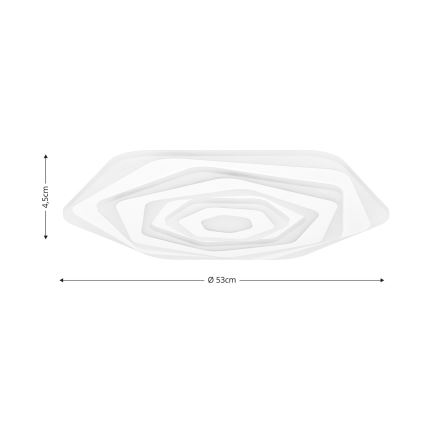 Brilagi - LED Plafon ściemnialny MODERN LED/85W/230V 2700-6500K śr. 53 cm + Pilot zdalnego sterowania