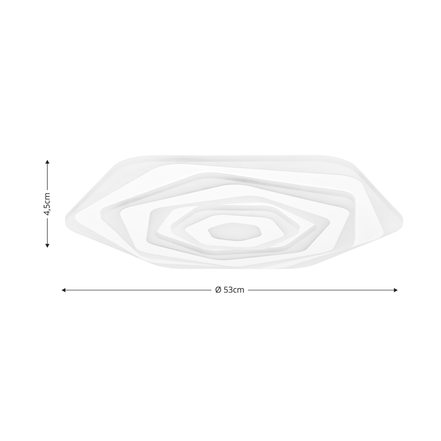 Brilagi - LED Plafon ściemnialny MODERN LED/85W/230V 2700-6500K śr. 53 cm + Pilot zdalnego sterowania
