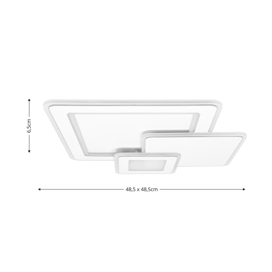 Brilagi - LED Plafon ściemnialny MODERN LED/93W/230V 2700-6500K 48,5x48,5 cm + pilot zdalnego sterowania