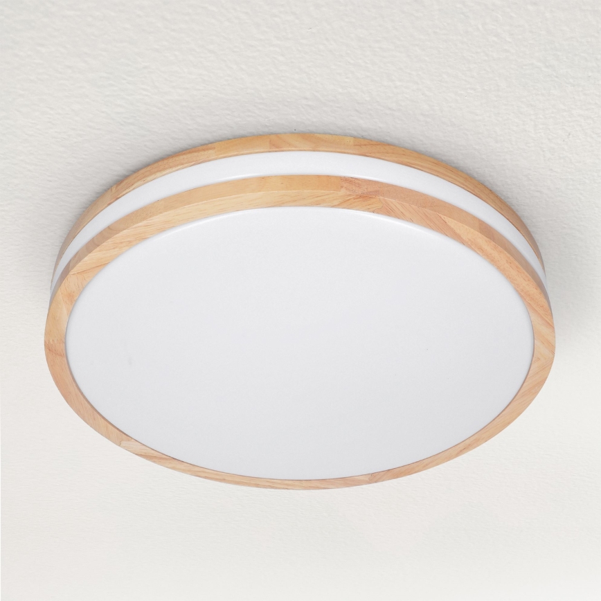 Brilagi - LED Plafon ściemnialny MOLINA LED/48W/230V 3000-6500K dąb śr. 38 cm + pilot zdalnego sterowania