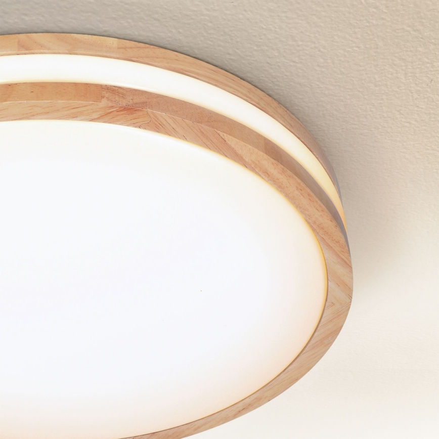 Brilagi - LED Plafon ściemnialny MOLINA LED/48W/230V 3000-6500K dąb śr. 38 cm + pilot zdalnego sterowania