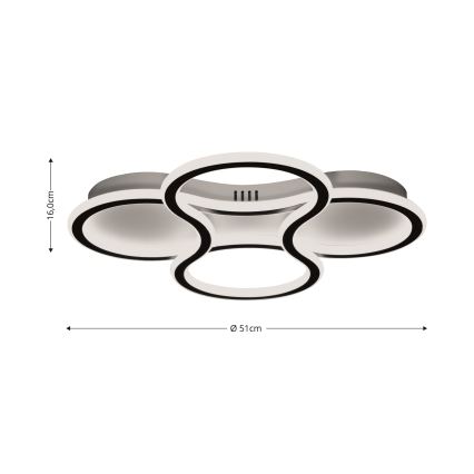 Brilagi - LED Plafon ściemnialny ORELLI LED/53W/230V 3000/4000/6000K + zdalne sterowanie