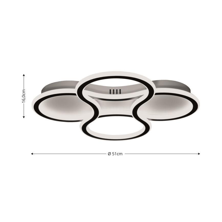 Brilagi - LED Plafon ściemnialny ORELLI LED/53W/230V 3000/4000/6000K + zdalne sterowanie